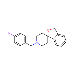 Ic1ccc(CN2CCC3(CC2)OCc2ccccc23)cc1 ZINC000095602427