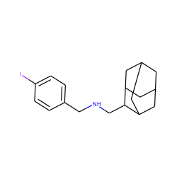 Ic1ccc(CNCC2C3CC4CC(C3)CC2C4)cc1 ZINC000095561851