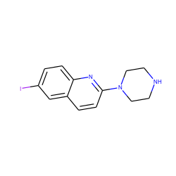 Ic1ccc2nc(N3CCNCC3)ccc2c1 ZINC000002527444