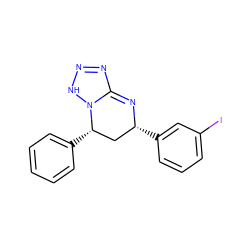 Ic1cccc([C@@H]2C[C@H](c3ccccc3)N3NN=NC3=N2)c1 ZINC000473247731