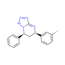 Ic1cccc([C@H]2C[C@@H](c3ccccc3)N3NN=NC3=N2)c1 ZINC000473247728