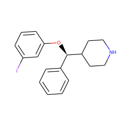 Ic1cccc(O[C@H](c2ccccc2)C2CCNCC2)c1 ZINC000013530834