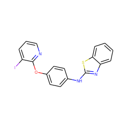 Ic1cccnc1Oc1ccc(Nc2nc3ccccc3s2)cc1 ZINC000143522349