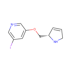 Ic1cncc(OC[C@@H]2C=CCN2)c1 ZINC000095559313