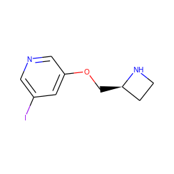 Ic1cncc(OC[C@@H]2CCN2)c1 ZINC000003829025