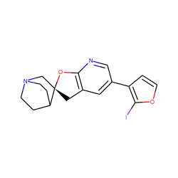 Ic1occc1-c1cnc2c(c1)C[C@@]1(CN3CCC1CC3)O2 ZINC000036425100