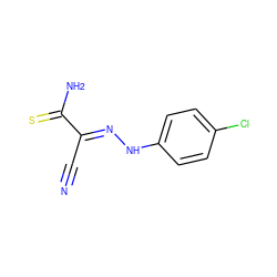 N#C/C(=N\Nc1ccc(Cl)cc1)C(N)=S ZINC000013113973