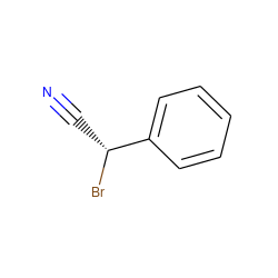 N#C[C@@H](Br)c1ccccc1 ZINC000005934150