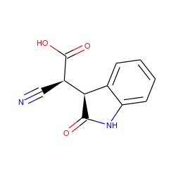 N#C[C@@H](C(=O)O)[C@@H]1C(=O)Nc2ccccc21 ZINC000000040236