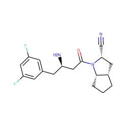 N#C[C@@H]1C[C@@H]2CCC[C@@H]2N1C(=O)C[C@H](N)Cc1cc(F)cc(F)c1 ZINC000299831767