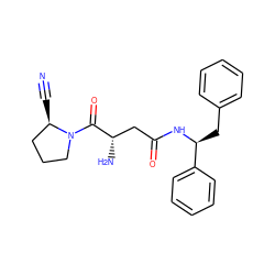 N#C[C@@H]1CCCN1C(=O)[C@@H](N)CC(=O)N[C@@H](Cc1ccccc1)c1ccccc1 ZINC000028472522