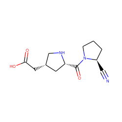 N#C[C@@H]1CCCN1C(=O)[C@@H]1C[C@H](CC(=O)O)CN1 ZINC000028816211