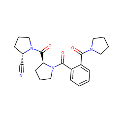 N#C[C@@H]1CCCN1C(=O)[C@@H]1CCCN1C(=O)c1ccccc1C(=O)N1CCCC1 ZINC000013648174