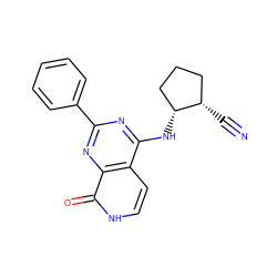 N#C[C@H]1CCC[C@H]1Nc1nc(-c2ccccc2)nc2c(=O)[nH]ccc12 ZINC000096285213