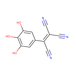 N#CC(C#N)=C(C#N)c1cc(O)c(O)c(O)c1 ZINC000049878544