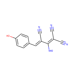 N#CC(C#N)=C(N)/C(C#N)=C/c1ccc(O)cc1 ZINC000015977019