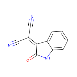 N#CC(C#N)=C1C(=O)Nc2ccccc21 ZINC000000047961