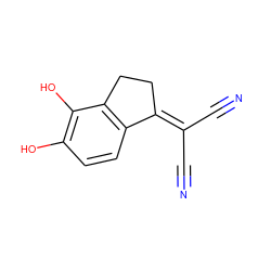 N#CC(C#N)=C1CCc2c1ccc(O)c2O ZINC000013822319