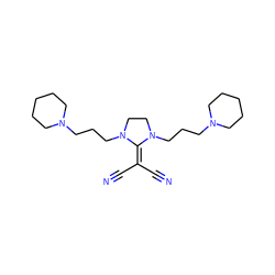 N#CC(C#N)=C1N(CCCN2CCCCC2)CCN1CCCN1CCCCC1 ZINC000036289095