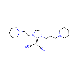 N#CC(C#N)=C1N(CCCN2CCCCC2)CCN1CCN1CCCCC1 ZINC000036289093