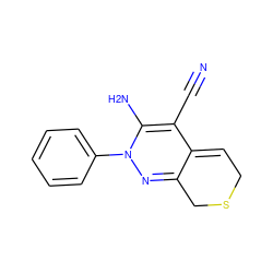 N#CC1=C(N)N(c2ccccc2)N=C2CSCC=C21 ZINC000000003034