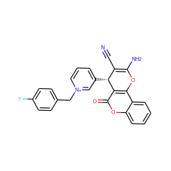 N#CC1=C(N)Oc2c(c(=O)oc3ccccc23)[C@@H]1c1ccc[n+](Cc2ccc(F)cc2)c1 ZINC000096284120