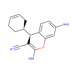 N#CC1=C(N)Oc2cc(N)ccc2[C@@H]1[C@@H]1CC=CCC1 ZINC000000240024