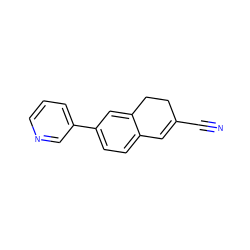 N#CC1=Cc2ccc(-c3cccnc3)cc2CC1 ZINC000040873020