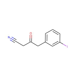 N#CCC(=O)Cc1cccc(I)c1 ZINC000014960885