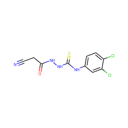 N#CCC(=O)NNC(=S)Nc1ccc(Cl)c(Cl)c1 ZINC000003161854