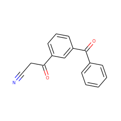 N#CCC(=O)c1cccc(C(=O)c2ccccc2)c1 ZINC000014960877