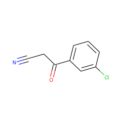 N#CCC(=O)c1cccc(Cl)c1 ZINC000000095614