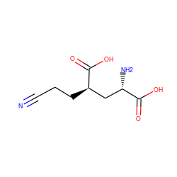 N#CCC[C@H](C[C@H](N)C(=O)O)C(=O)O ZINC000095598132