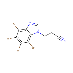 N#CCCn1cnc2c(Br)c(Br)c(Br)c(Br)c21 ZINC000653699589