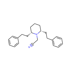 N#CCN1[C@H](CCc2ccccc2)CCC[C@@H]1CCc1ccccc1 ZINC000103301411