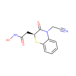 N#CCN1C(=O)[C@H](CC(=O)NO)Sc2ccccc21 ZINC000029307441