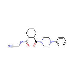 N#CCNC(=O)[C@@H]1CCCC[C@H]1C(=O)N1CCN(c2ccccc2)CC1 ZINC000095554012
