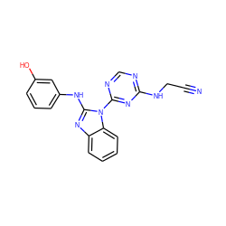 N#CCNc1ncnc(-n2c(Nc3cccc(O)c3)nc3ccccc32)n1 ZINC000064744186