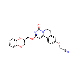 N#CCOc1ccc2c(c1)CCn1c-2cc(OC[C@H]2COc3ccccc3O2)nc1=O ZINC000209710771