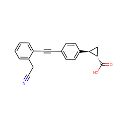 N#CCc1ccccc1C#Cc1ccc([C@H]2C[C@@H]2C(=O)O)cc1 ZINC000095594832