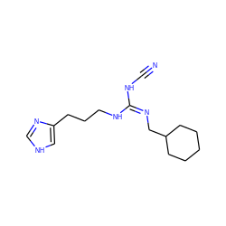 N#CN/C(=N/CC1CCCCC1)NCCCc1c[nH]cn1 ZINC000026732525