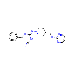 N#CN/C(=N\N1CCC(CNc2ncccn2)CC1)NCc1ccccc1 ZINC000036322134