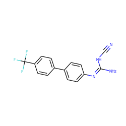 N#CN/C(N)=N\c1ccc(-c2ccc(C(F)(F)F)cc2)cc1 ZINC000028711909