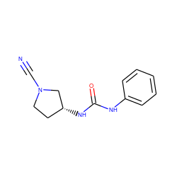 N#CN1CC[C@@H](NC(=O)Nc2ccccc2)C1 ZINC000034613828