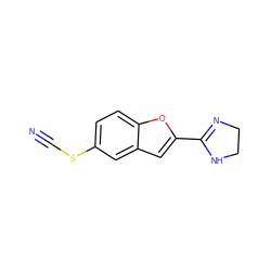 N#CSc1ccc2oc(C3=NCCN3)cc2c1 ZINC000004475091