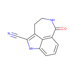 N#Cc1[nH]c2cccc3c2c1CCNC3=O ZINC000013491956