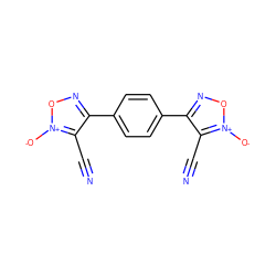 N#Cc1c(-c2ccc(-c3no[n+]([O-])c3C#N)cc2)no[n+]1[O-] ZINC000036380028