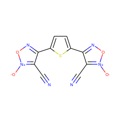 N#Cc1c(-c2ccc(-c3no[n+]([O-])c3C#N)s2)no[n+]1[O-] ZINC000036380032