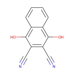 N#Cc1c(C#N)c(O)c2ccccc2c1O ZINC000000155089