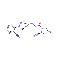 N#Cc1c(Cl)cccc1N1C[C@H]2[C@H](NCC(=O)N3C[C@@H](F)C[C@H]3C#N)[C@H]2C1 ZINC000101180572